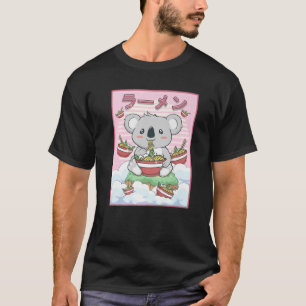 Camiseta Cute Kawaii Koala Bear Noodles Ramen