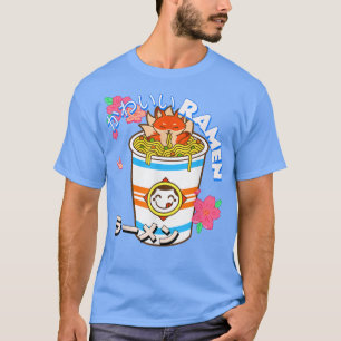 Camiseta Cute Kawaii La Fox Japonesa Ramen Bowl Fideo Kitsu