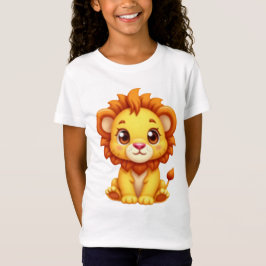 Camiseta Cute Kawaii Lion Cub Graphic
