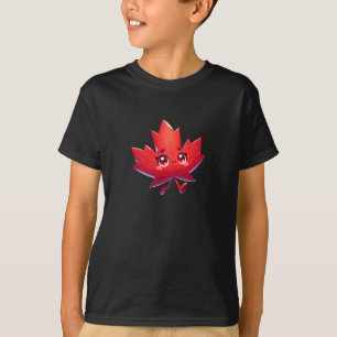 Camiseta Cute Kawaii Maple Leaf   Canada