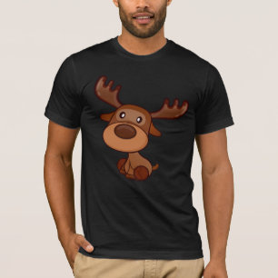 Camiseta Cute Kawaii Moose Elk Deer Funny Alaska bebé Moose