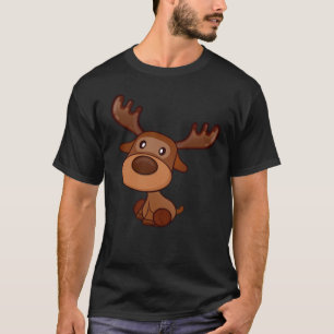 Camiseta Cute Kawaii Moose Elk Deer Funny Alaska Moose