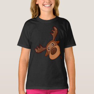 Camiseta Cute Kawaii Moose Elk Deer Funny Alaska Moose