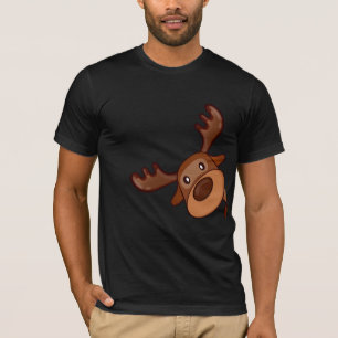 Camiseta Cute Kawaii Moose Elk Deer Funny Alaska Moose