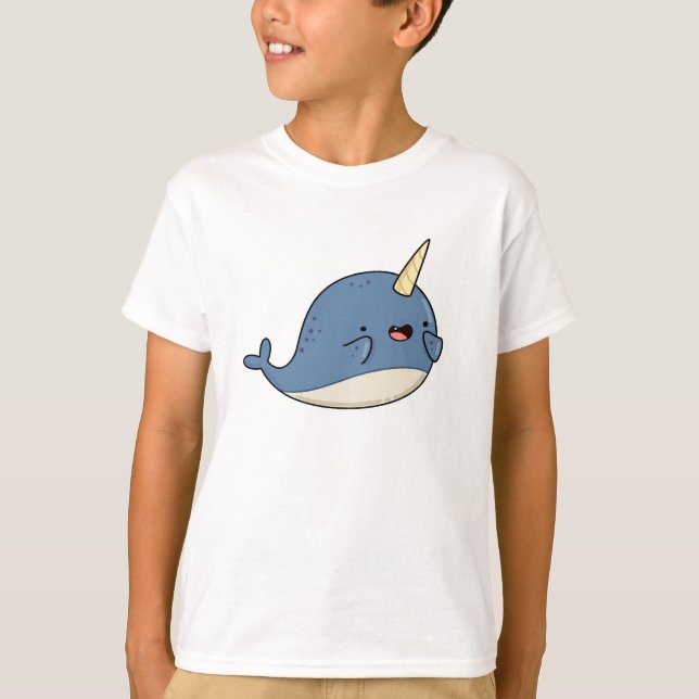 Camiseta Cute Kawaii Narwhal (Anverso)