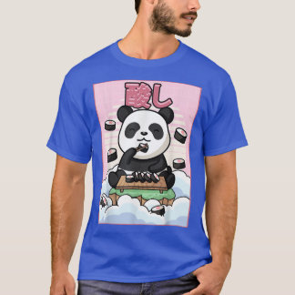 Camiseta Cute Kawaii Panda Bear Sushi Japanese Aesthetic T-