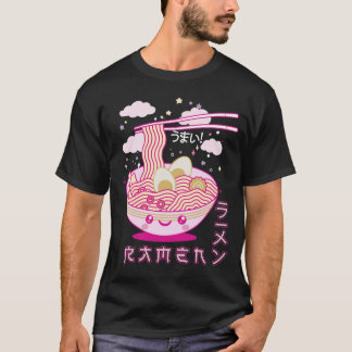 Camiseta Cute Kawaii Ramen Noodles Anime Chicas de Ramen, a
