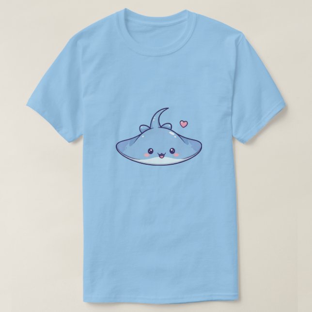 Camiseta Cute Kawaii Raya con Corazón (Diseño del anverso)