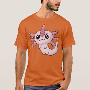 Camiseta Cute kawaii rosa aolotl pastel aolotlcorn unicorni