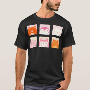 Camiseta Cute Kawaii Squishii Vestir el estilo Harajuku Aes