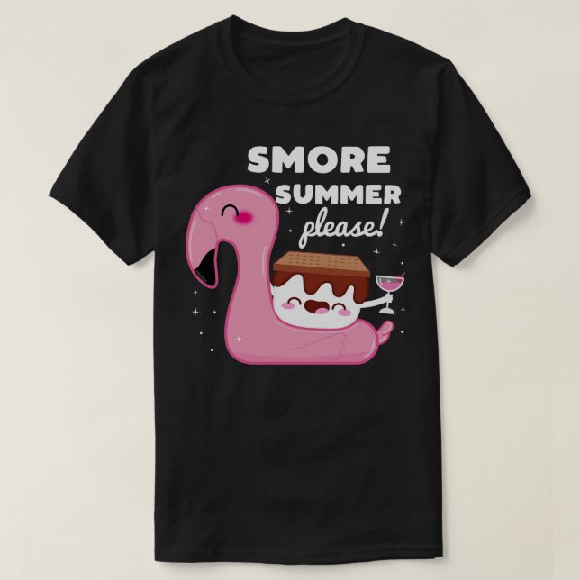 Camiseta Cute Kawaii Style Marshmallow Smore Pun (Diseño del anverso)
