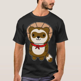 Camiseta Cute Kawaii Tanuki   Japanese Raccoon Dog Gift