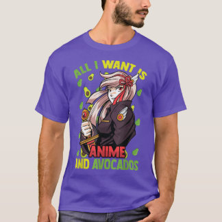 Camiseta Cute Kawaii Todo Lo Que Quiero Es Anime Y Abogados