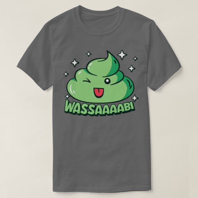 Camiseta Cute Kawaii Wasabi Wassup Gracioso (Diseño del anverso)