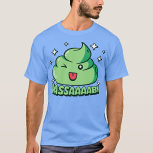 Camiseta Cute Kawaii Wasabi Wassup Gracioso