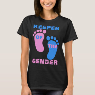 Camiseta Cute Keeper of Gender baby revela idea fiesta