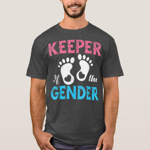 Camiseta Cute Keeper of Gender - Gender Reveal Fiesta Id