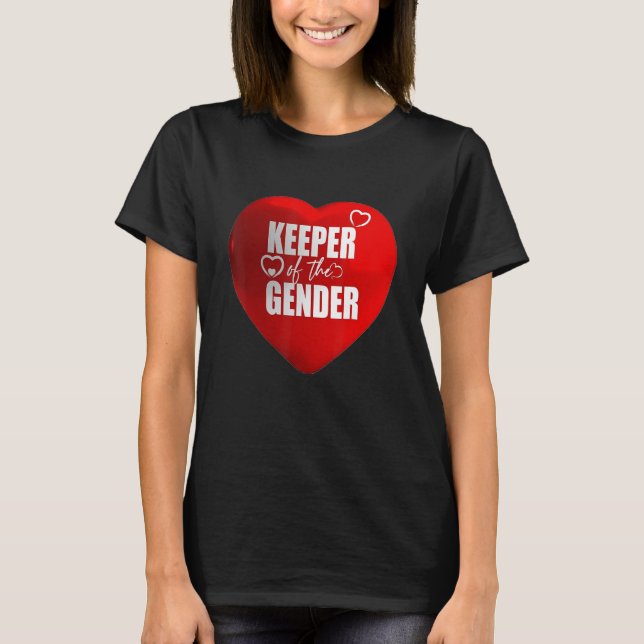 Camiseta Cute Keeper Of Gender Heart Reveal (Anverso)