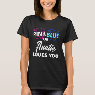 Camiseta Cute Keeper Of Gender Pink Blue Auntie Amas Y