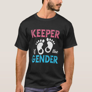 Camiseta Cute Keeper Of Gender Reveal Fiesta Id