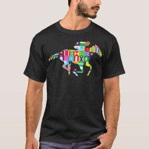 Camiseta Cute Kentucky Horse Carreras Silks 
