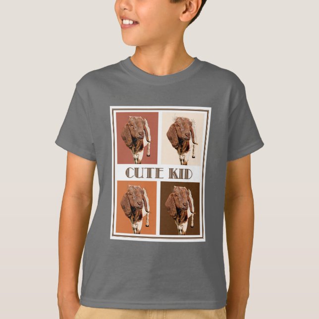 Camiseta Cute Kid - Bloquear el arte (Anverso)
