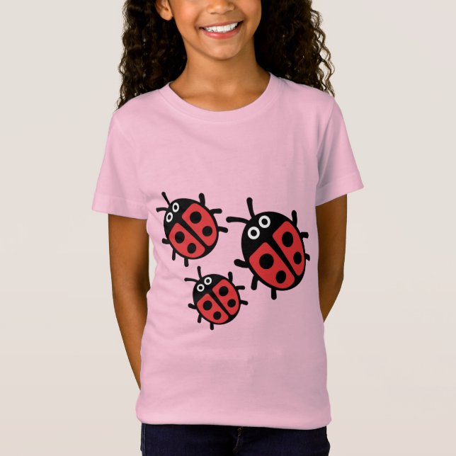 Camiseta Cute Kids ladybird Family (Anverso)