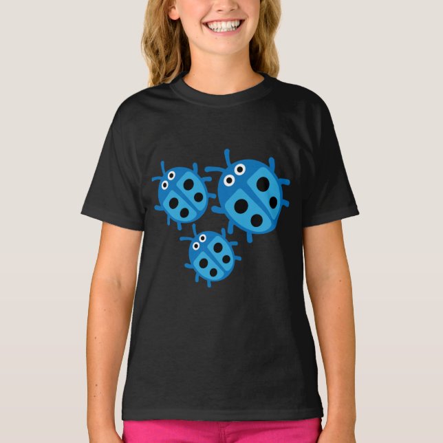 Camiseta Cute Kids ladybird Family (Anverso)