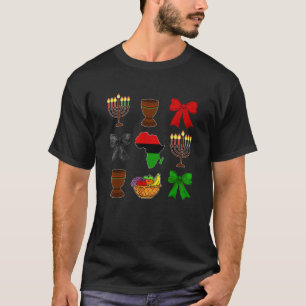 Camiseta Cute Kinara Siete Velas Principios De Kwanzaa Co