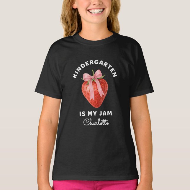 Camiseta Cute Kindergarten es mi mermelada de regreso a la  (Anverso)
