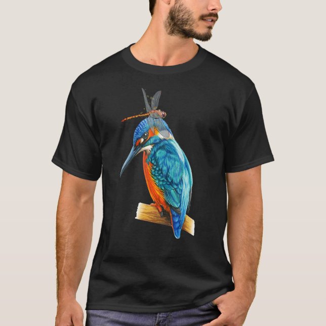Camiseta Cute Kingfisher Dragonflies Dragonfly (Anverso)