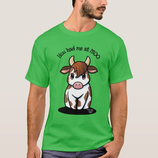 Camiseta Cute KiniArt Cow (Anverso)