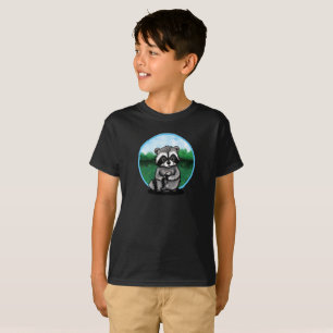 Camiseta Cute KiniArt Raccoon