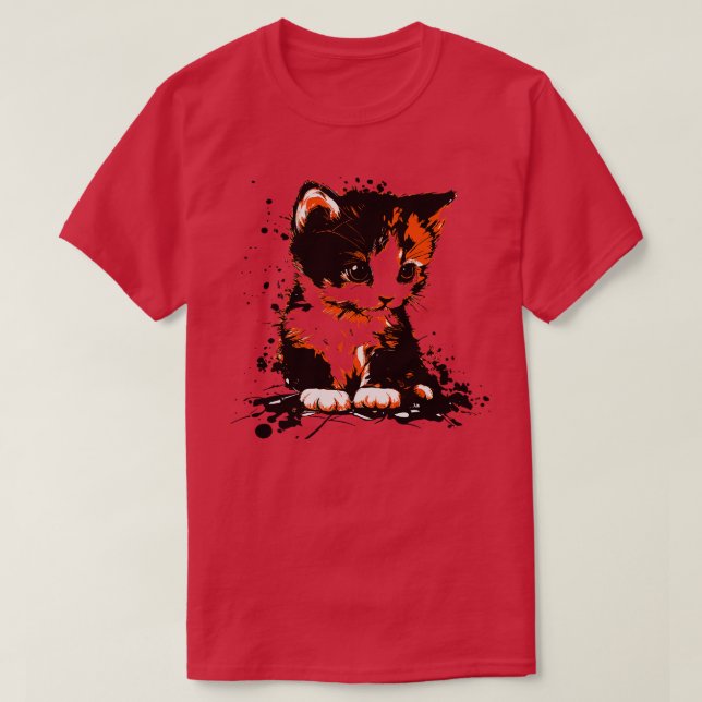 Camiseta Cute kitten (Diseño del anverso)