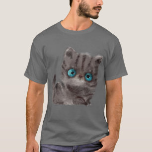 Camiseta Cute Kitten, Camisa Kitten para Chicas, K