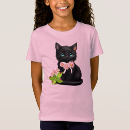 Camiseta Cute Kitten y Ladybugs