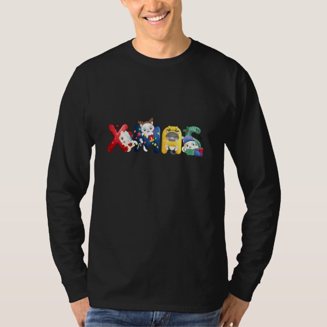 Camiseta Cute Kittens Merry Xmas Funny Cat Lover (Anverso)