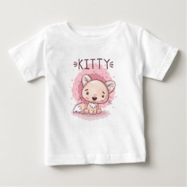 Camiseta Cute Kitty Baby