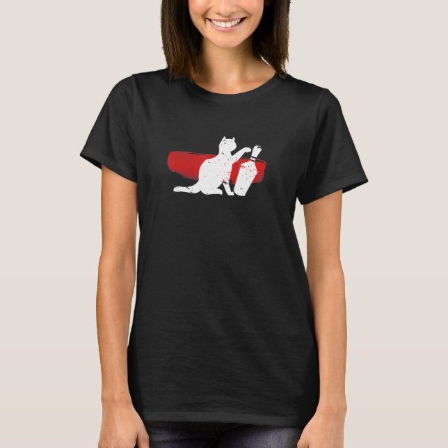Camiseta Cute Kitty Bowler - Un Trozo De Boliche Golpeado P (Anverso)