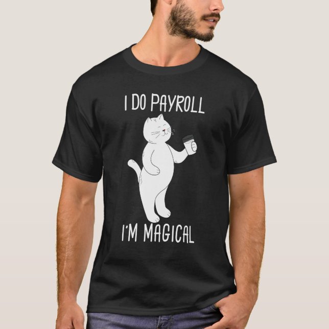 Camiseta Cute Kitty Cat Payroll Specialist Employee Finance (Anverso)