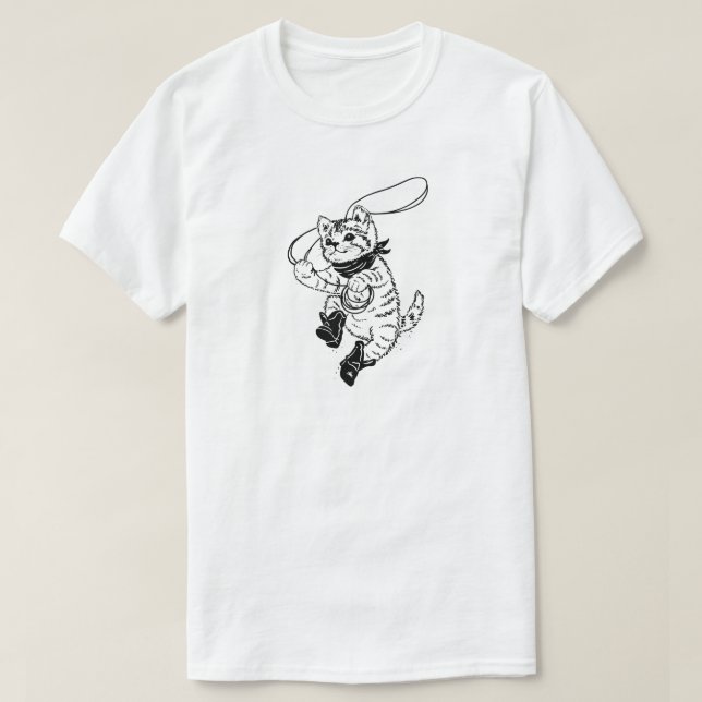 Camiseta Cute Kitty Cowboy (Diseño del anverso)