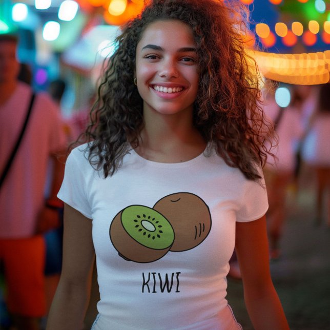 Camiseta cute kiwi green summer aesthetic (Subido por el creador)
