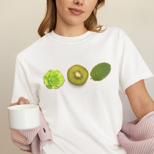 Camiseta cute kiwi green summer aesthetic (Subido por el creador)