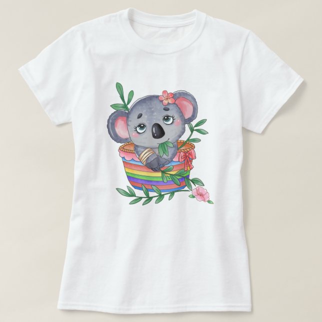 Camiseta Cute Koala (Diseño del anverso)