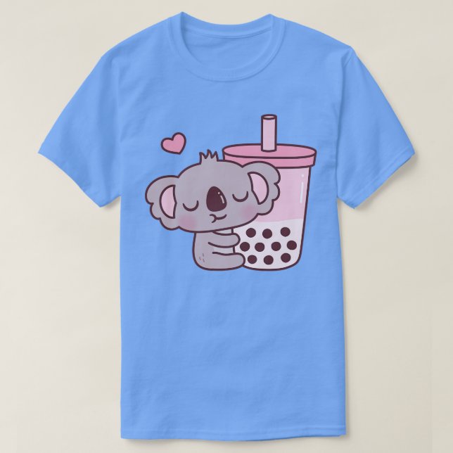 Camiseta Cute Koala Bear Ama Boba Tea (Diseño del anverso)