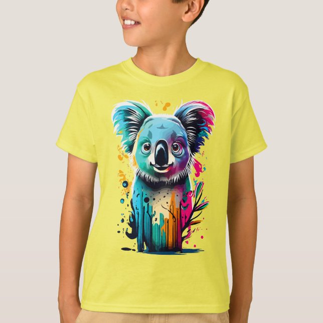 Camiseta Cute Koala Bear - Colorido Oso Koala (Anverso)
