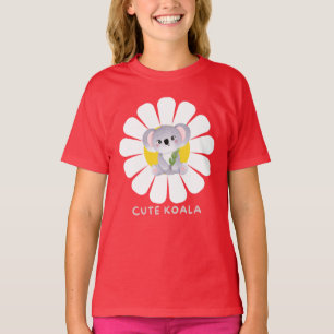 Camiseta Cute koala Bear daisy flor Zoo Animal Love