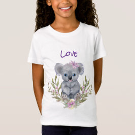 Camiseta Cute Koala Bear Floral