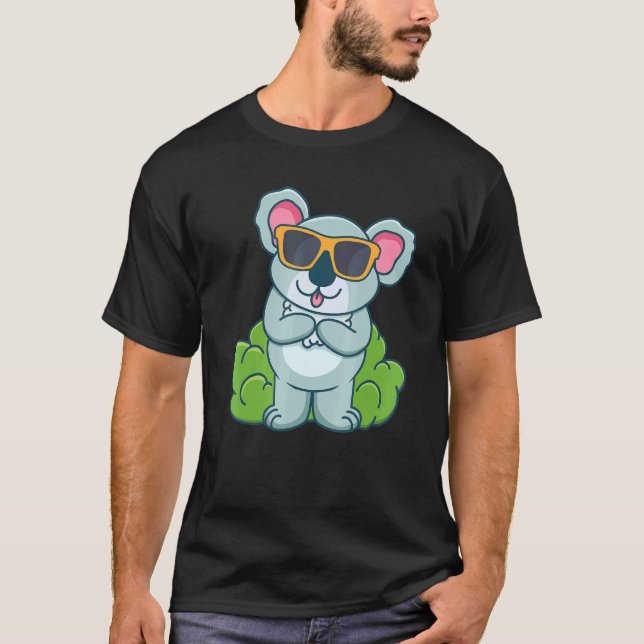 Camiseta Cute Koala con traje de gafas de sol Amor Koalas (Anverso)