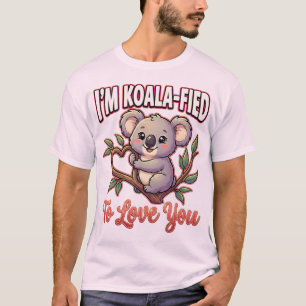 Camiseta Cute Koala de San Valentín – Estoy Koala-Ficado pa